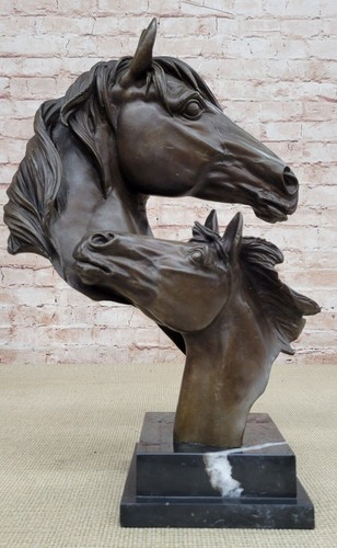 Buste tête cheval en - de,