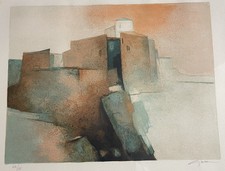 Claude GAVEAU Haute Provence Lithographie SIGNÉE NTÉE ENCADRÉE Vers 1980 Rare !