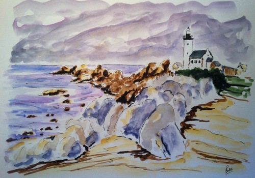 Bretagne phare brigognan - de,