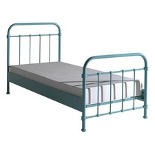 Lit Enfant Métal "New York" 90x200cm Turquoise