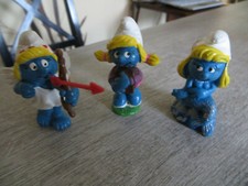 3 figurines schtroumpfette