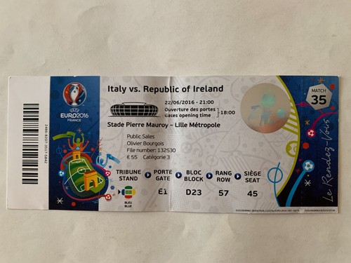 Ticket match uefa euro 2016 - uefa,