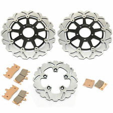 Disques de frein Avant Arrière Plaquettes pr Suzuki GSXR 750 96-99 TL1000R 98-03