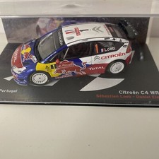 Citroen C4 WRC #1 Rallye Portugal 2009 Loeb Elena 1er 1/43 Voiture Altaya
