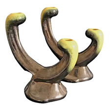 2 Bougeoirs vintage Ceramidi