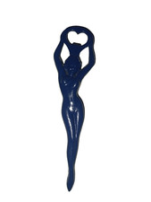 Décapsuleur mural vintage ,design féminin – bleu rétro – objet déco-pin up