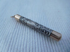 JOLI ANCIEN PORTE AIGUILLE MINE ARGENT MASSIF ET OR 14 CARAT ART NOUVEAU B40 LOT