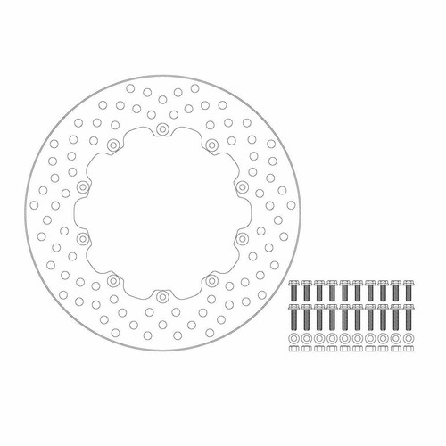 Disque frein avant moto - de,