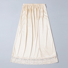 Femme Jupon Jupe Faux Soie