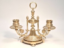 ANCIEN BOUGEOIR DE TABLE EN BRONZE 19 ème SIECLE/CHANDELIER   (Décoretout31)