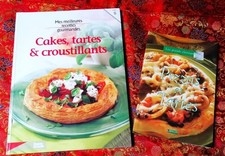 Lot 2 livres Cakes - Tartes - Croustillants - Pizzas