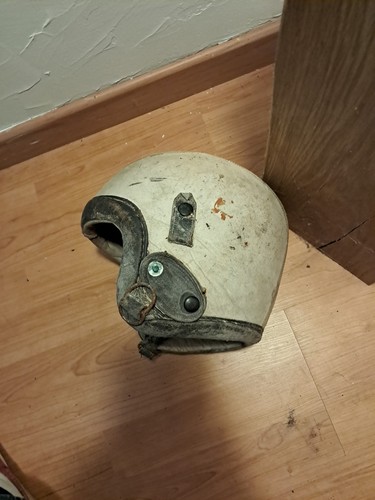 Ancien casque moto - ancien, de