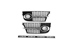 Pour Audi TTS Grilles Noir Pare-Choc Avant Prise D'air Feux Antibrouillard 11-14