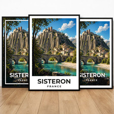 Poster Vintage Sisteron France