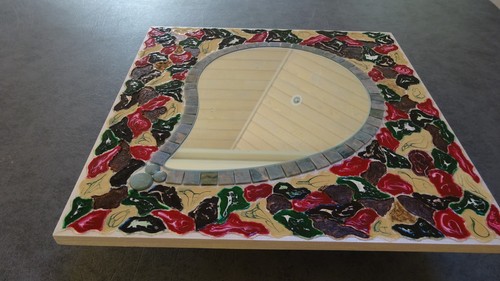 Miroir mosaïque peinture - mosaïque, et