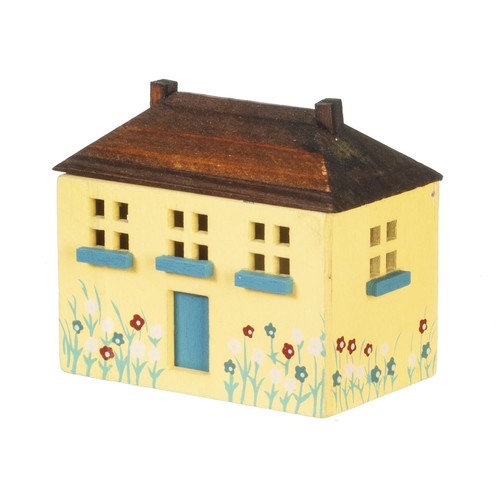 Maison poupées jaune - poupées,