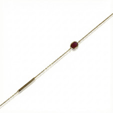 Bracelet tourmaline rouge en
