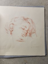 Dessin A La Sanguine Jean  Carton 1912 1988