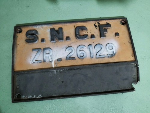 Plaque locomotive z6100 sncf - plaque,