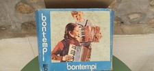 Acordéon Bontempi FL 1208 Vintage instrument de musique boîte d'origine ancien