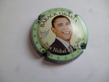 capsule champagne, MIGNON Pierre, Barack Obama, cercle vert, ctr vert noir,N°74h