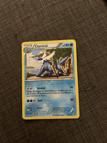 Carte pokémon clamiral 114 - carte,
