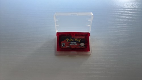 Pokemon ruby version with case - version,