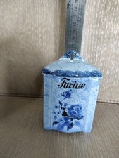 Pot à  farine ancien. Faience