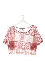 CHARLOTTE RUSSE Blouse en dentelle Dames Blouse T EU 36 rose style décontracté