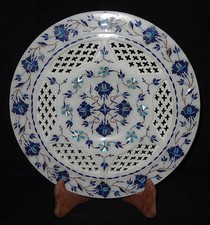 Décorative Marbre Incrustation Plaque Pietra Dura Art Main Décor Maison Cadeau