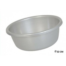 BASSINE PLASTIQUE GRIS  32 CM DE DIAMETRE 