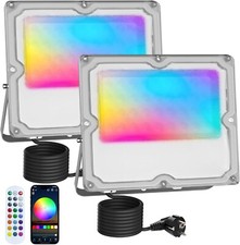 Projecteur LED RGB Imperméable IP66 5000K 30W Avec App Bluetooth 2.4G 3000LM 2pz