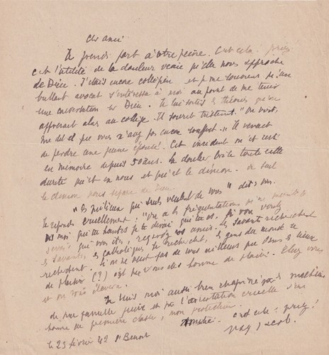 Max jacob lettre autographe - max, jacob.