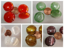 4 perles Galets 20mm VERRE