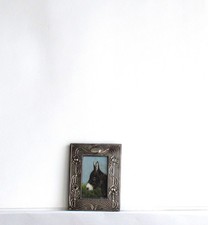 Cadre ancien metal - ancien, argente