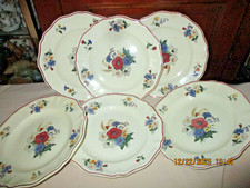 6 anciennes assiettes plates