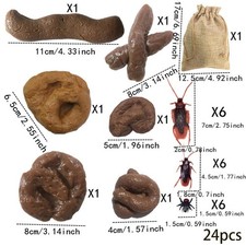 Ensemble réaliste faux caca
