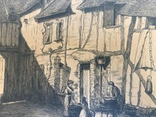 Très Beau Dessin Encre Lavis