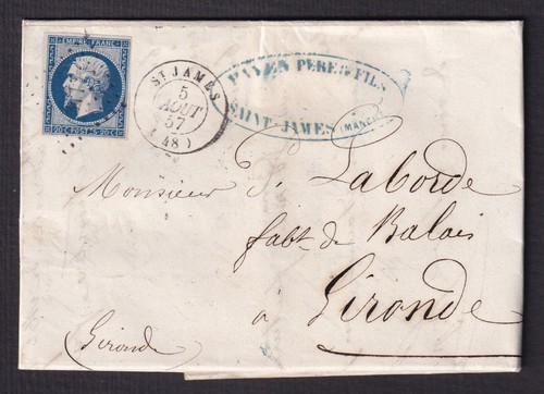 Manche lettre saint - de,