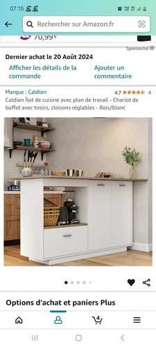 Caldion îlot cuisine avec - Îlot,