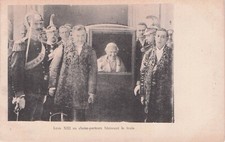 Carte postale ancienne RELIGION PAPE POPE PAPA SS LEON LEONE XIII chaise-porteur