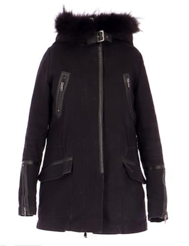 Maje black faux fur - maje,