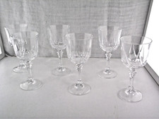 6 verres à vin Cristal d'Arques modèle Auteuil