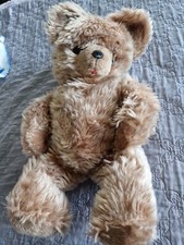 Ancien Ours en Peluche Année 50/60 Articulé H45 cm Occasion 