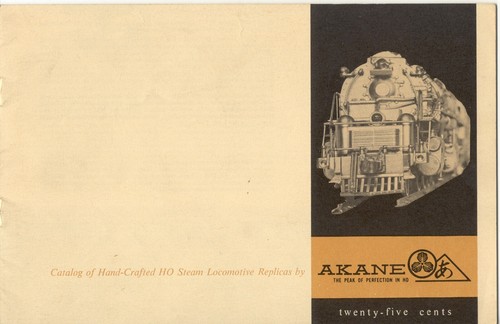 Catalog akane models 1962 - catalog,