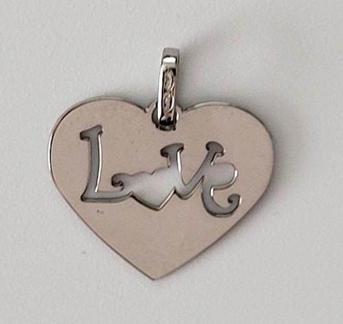Pendentif gris 18 carats - pendentif, or