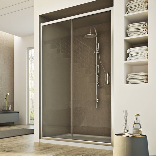 Cabine douche paroi verre - cabine,