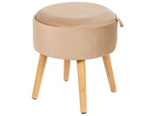 Tabouret en Velours Bois
