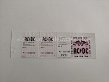 AC/DC unused ticket December 13 1982 Saint Etienne France cancelled gig Angus