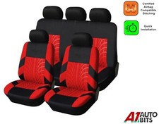 Housse Protection Siège Auto Universel Lavable Animal Chien Set Complet En Rouge